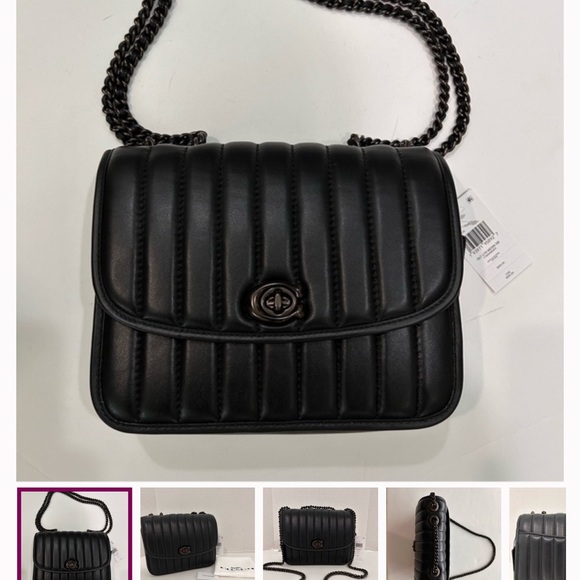 Coach Black Quilted Crossbody Bag